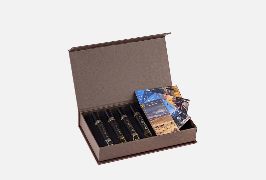 AURA OF KAZAKHSTAN Perfume Set Geographic 4 pcs AURA OF KAZAKHSTAN Perfume Set Geographic