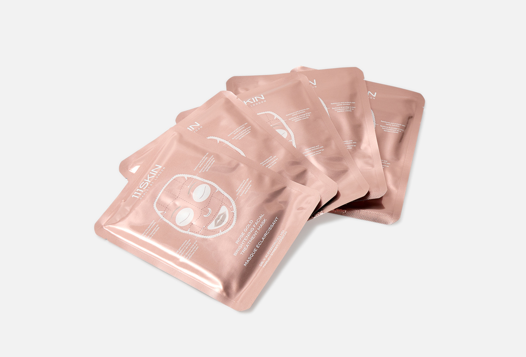 111SKIN Brightening Face Sheet Mask Pack Rose Gold
