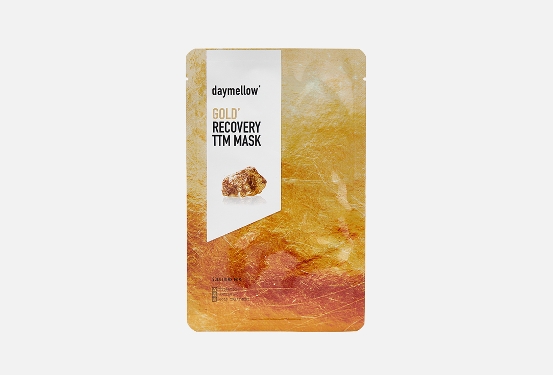 daymellow Moisturizing Face Sheet Mask GOLD' RECOVERY TTM MASK