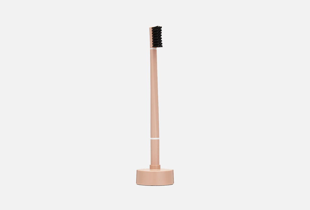 PIUMA Soft toothbrush with stand NUDE ROSE 1 pcs PIUMA Soft toothbrush with stand NUDE ROSE