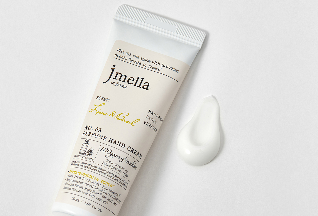 Jmella Perfumed hand cream LIME & BASIL