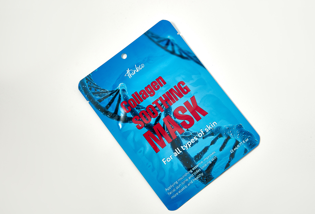 thinkco Firming Face Sheet Mask Collagen Soothing Mask Pack 1 pcs thinkco Firming Face Sheet Mask Collagen Soothing Mask Pack