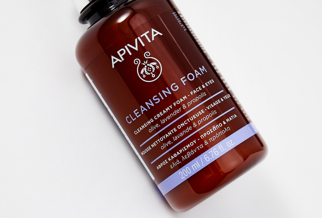 APIVITA Creamy Cleansing Foam Olive, Lavender And Propolis
