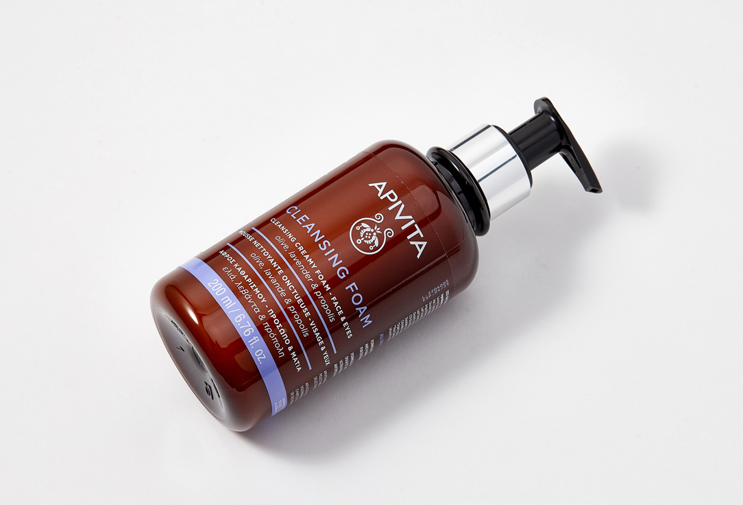 APIVITA Creamy Cleansing Foam Olive, Lavender And Propolis