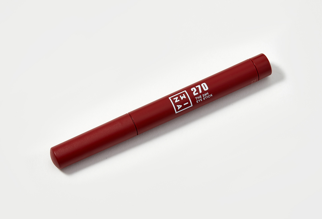 3INA Long-lasting eyeshadow stick The 24H Eye Stick 270, Wine red, Matte 1.4 g 3INA Long-lasting eyeshadow stick The 24H Eye Stick