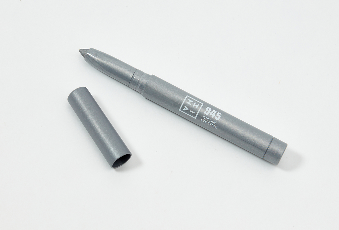 3INA Long-lasting eyeshadow stick The 24H Eye Stick 945, Pure silver, Shiny 1.4 g 3INA Long-lasting eyeshadow stick The 24H Eye Stick