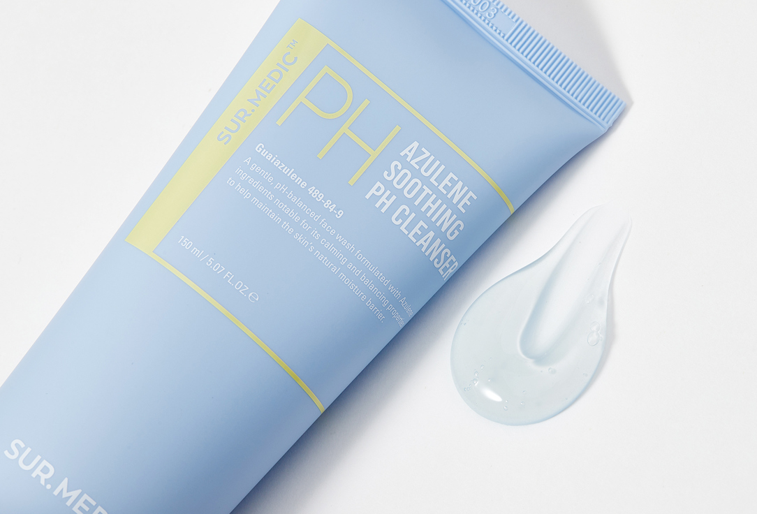 SUR.MEDIC+ Azulene Soothing Face Wash Gel Azulene soothing ph