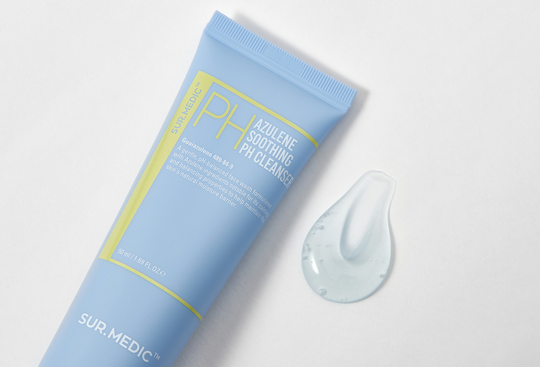 SUR.MEDIC+ Azulene Soothing Face Wash Gel Azulene soothing ph