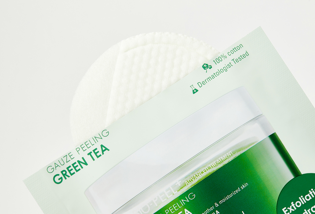 Neogen Moisturizing Face Peeling Pads with Green Tea Bio peel gauze peeling green tea 8 pcs Neogen Moisturizing Face Peeling Pads with Green Tea Bio peel gauze peeling green tea
