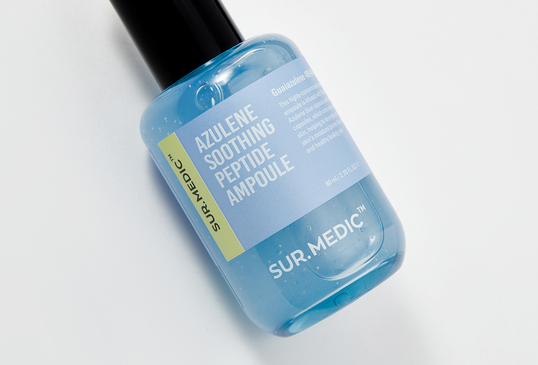 SUR.MEDIC+ Soothing Ampoule Face Serum with Azulene and Peptides Azulene soothing
