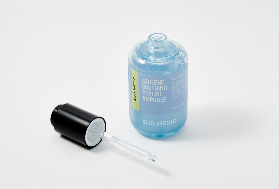 SUR.MEDIC+ Soothing Ampoule Face Serum with Azulene and Peptides Azulene soothing