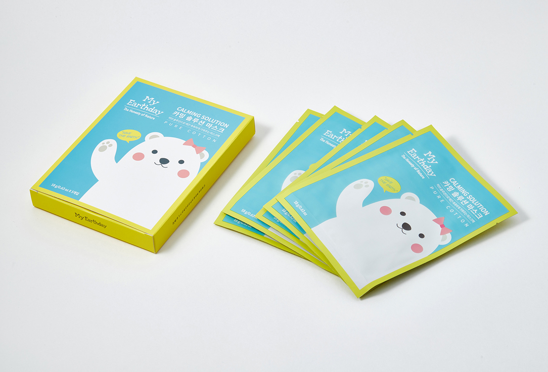 My Earthday Soothing face mask Calming Solution 5 pcs My Earthday Soothing face mask Calming Solution