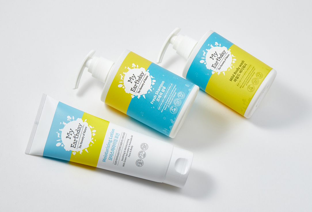 My Earthday Body wash, Body lotion, Shampoo set Skin Care 3 pcs My Earthday Body wash, Body lotion, Shampoo set Skin Care