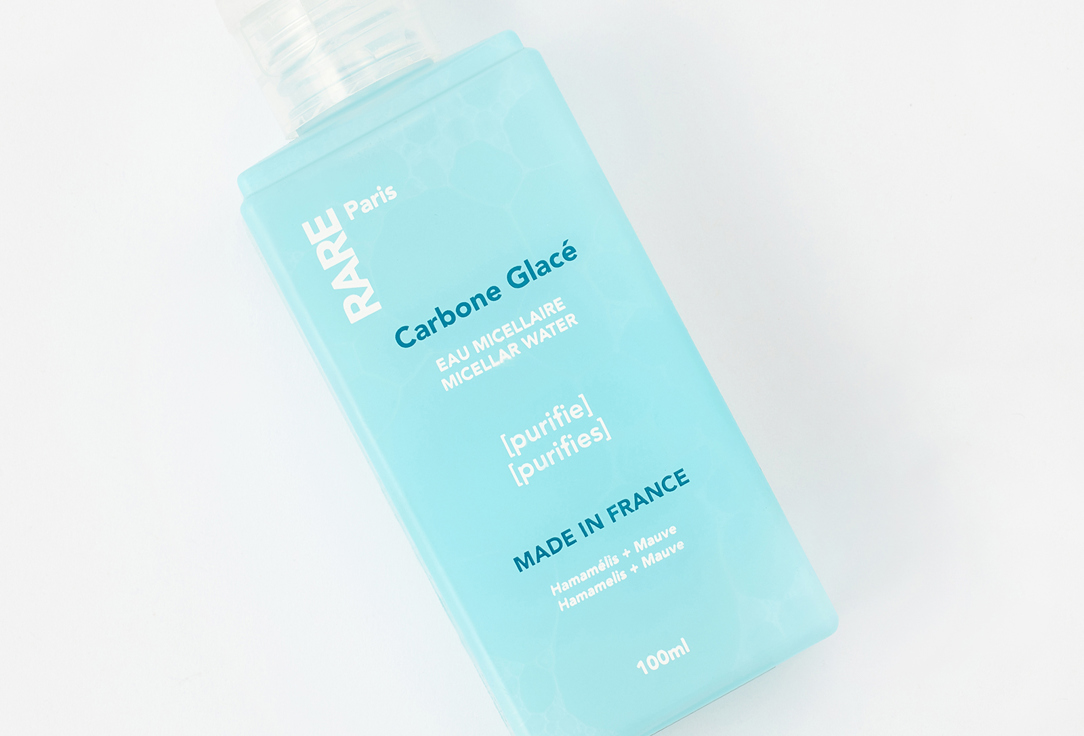 Rare Paris makeup remover Micellar water Carbbone glace 100 ml Rare Paris makeup remover Micellar water Carbbone glace