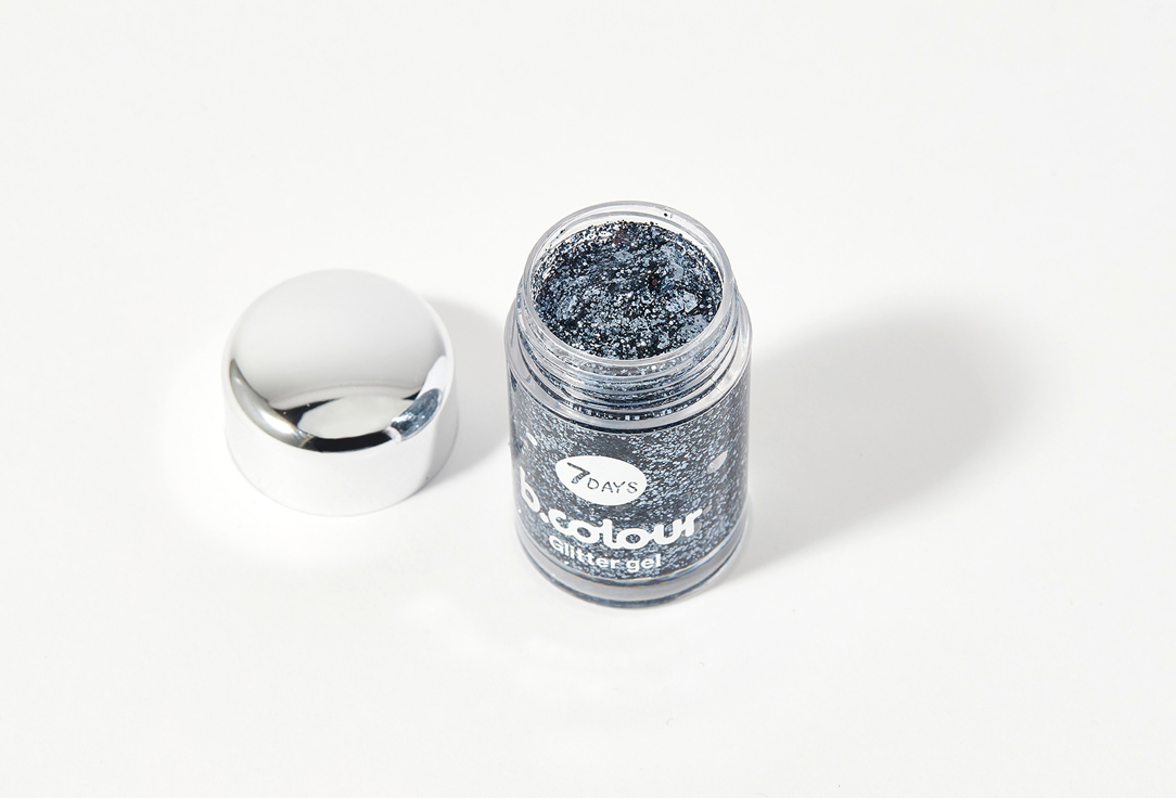 7DAYS Muititasking Glitter-Gel Mini Dark Side 03, Ghost bride 10 g 7DAYS Muititasking Glitter-Gel Mini Dark Side