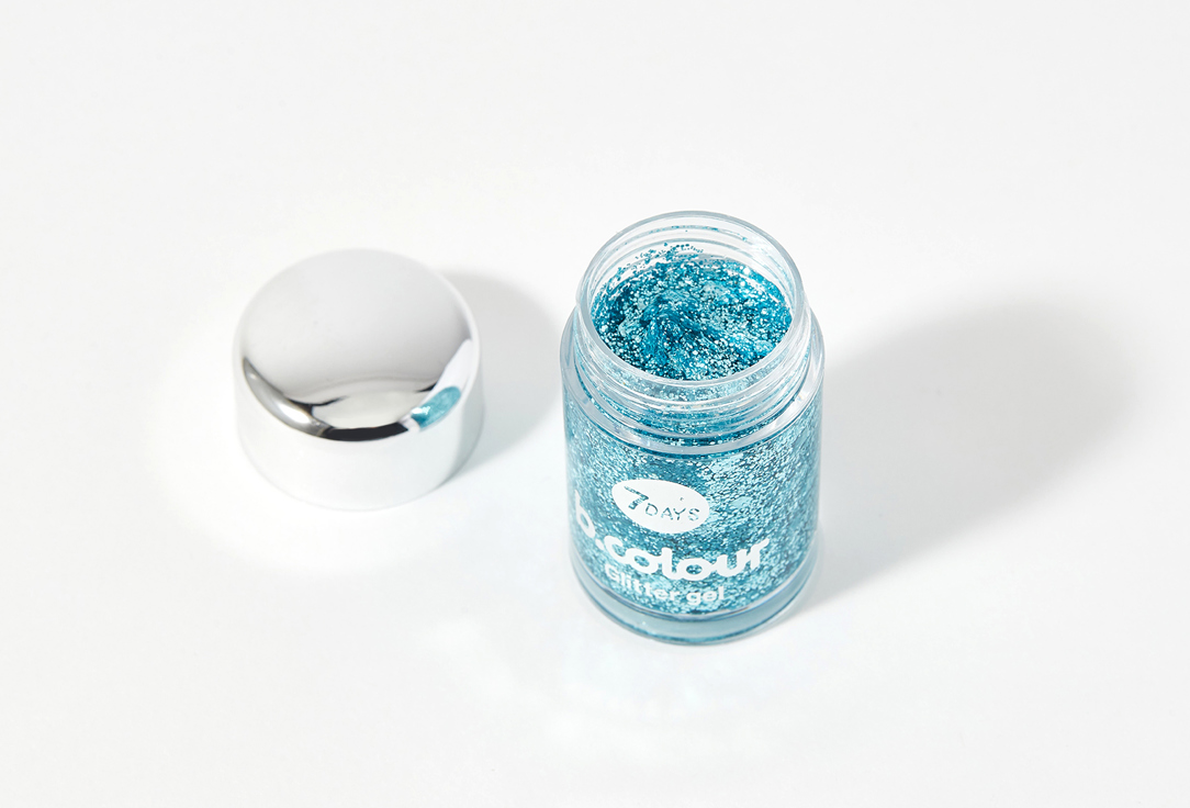 7DAYS Muititasking Glitter-Gel Mini b.colour Winter Edition 02, Snowy elf 10 g 7DAYS Muititasking Glitter-Gel Mini b.colour Winter Edition