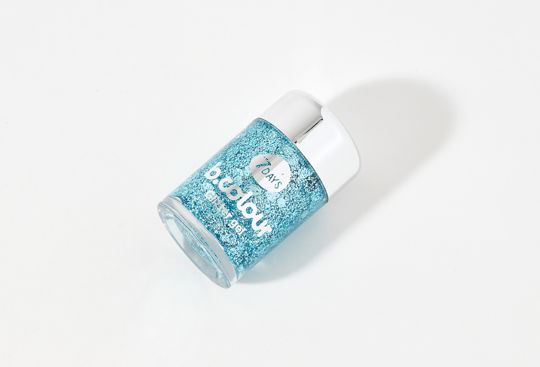 7DAYS Muititasking Glitter-Gel Mini b.colour Winter Edition 02, Snowy elf 10 g 7DAYS Muititasking Glitter-Gel Mini b.colour Winter Edition