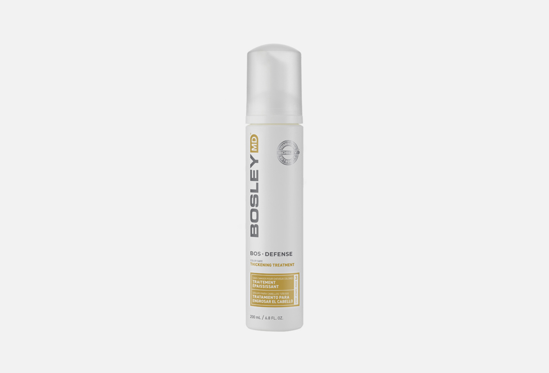 Bosley MD anti-hair loss foam BOS DEFENSE COLOR SAFE THICKENING TREATMENT 200 ml Bosley MD anti-hair loss foam BOS DEFENSE COLOR SAFE THICKENING TREATMENT