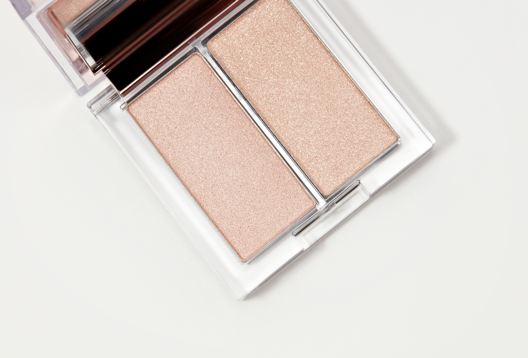 Clio Compact Dual Highlighter Prism Duo 01, Cream fizz 5.6 g Clio Compact Dual Highlighter Prism Duo