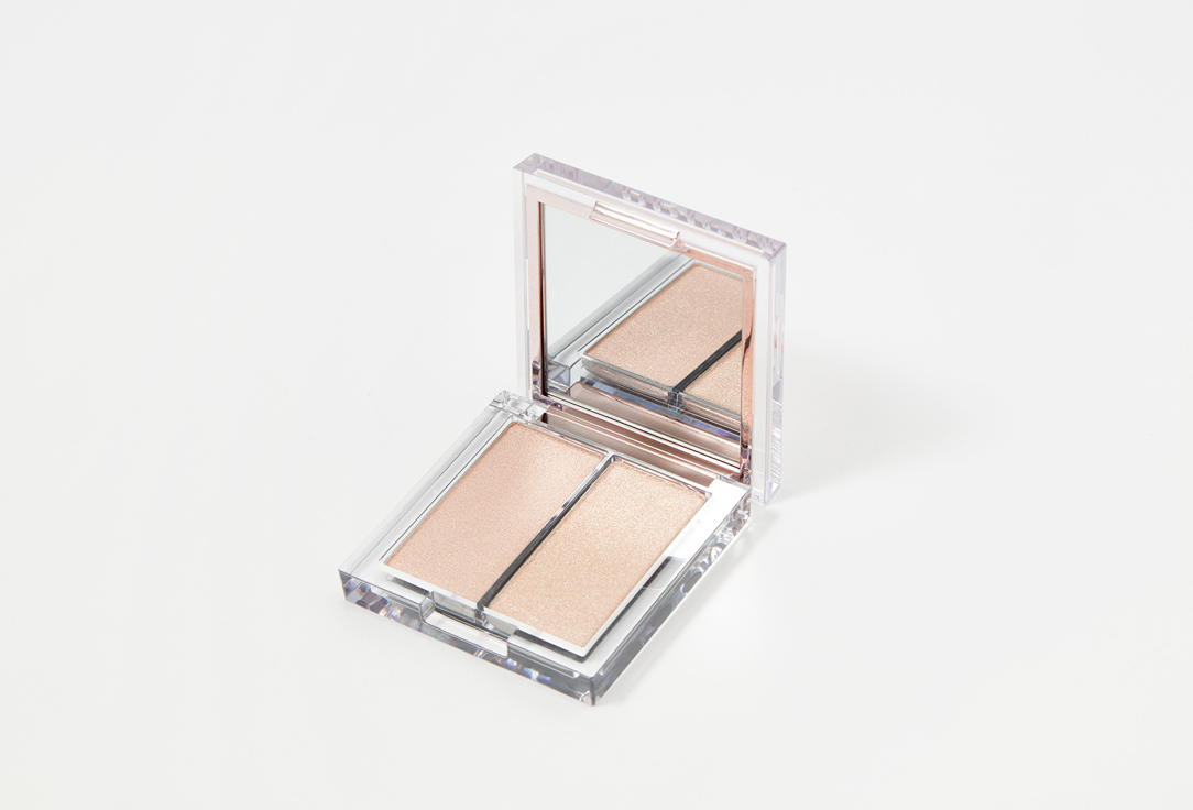 Clio Compact Dual Highlighter Prism Duo 01, Cream fizz 5.6 g Clio Compact Dual Highlighter Prism Duo