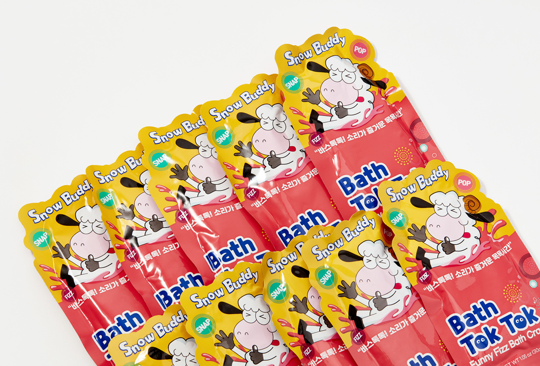 Snow Buddy Bath salt Tok Tok Pink