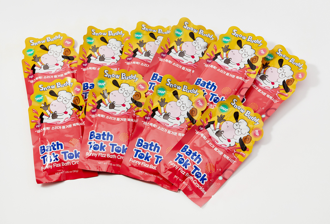 Snow Buddy Bath salt Tok Tok Pink