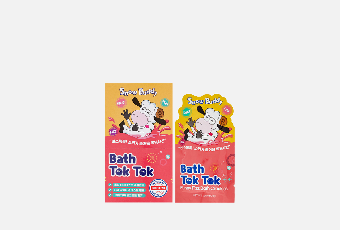 Snow Buddy Bath salt Tok Tok Pink