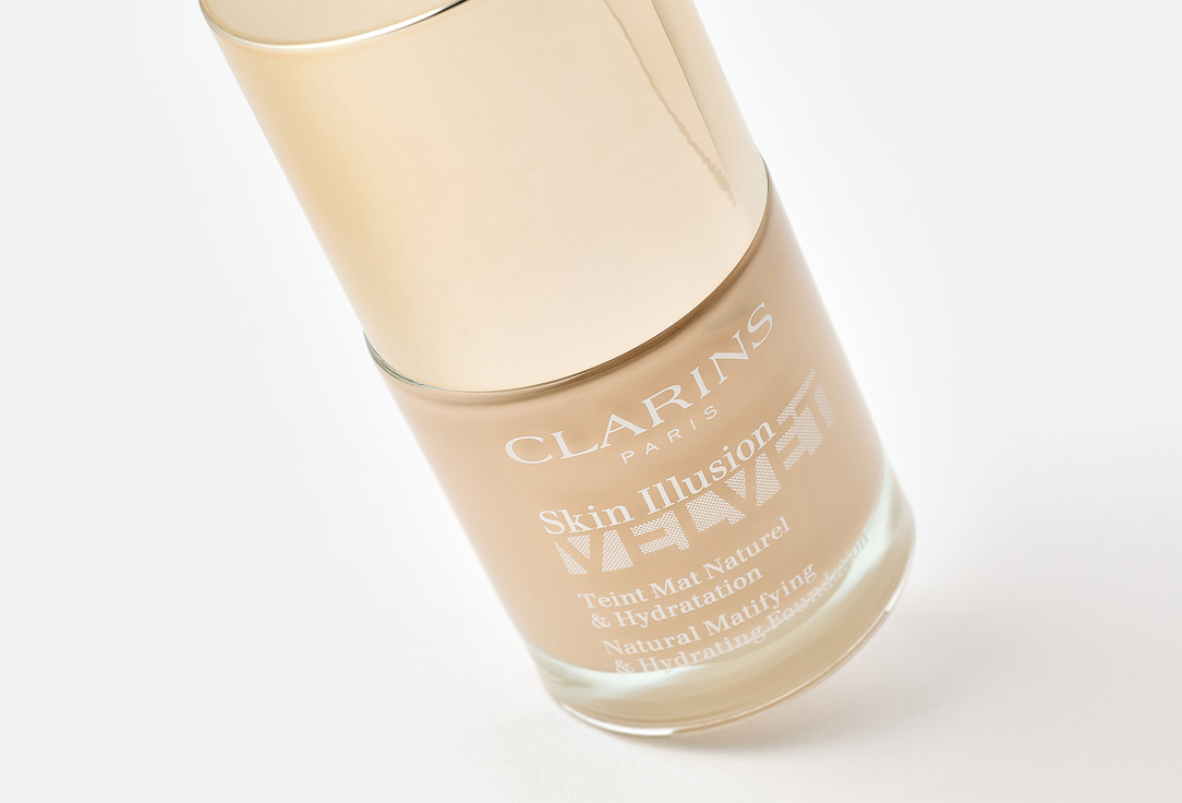Clarins Lightweight Mattifying Foundation Skin Illusion Velvet 102.5C, Retail 30 ml Clarins Lightweight Mattifying Foundation Skin Illusion Velvet
