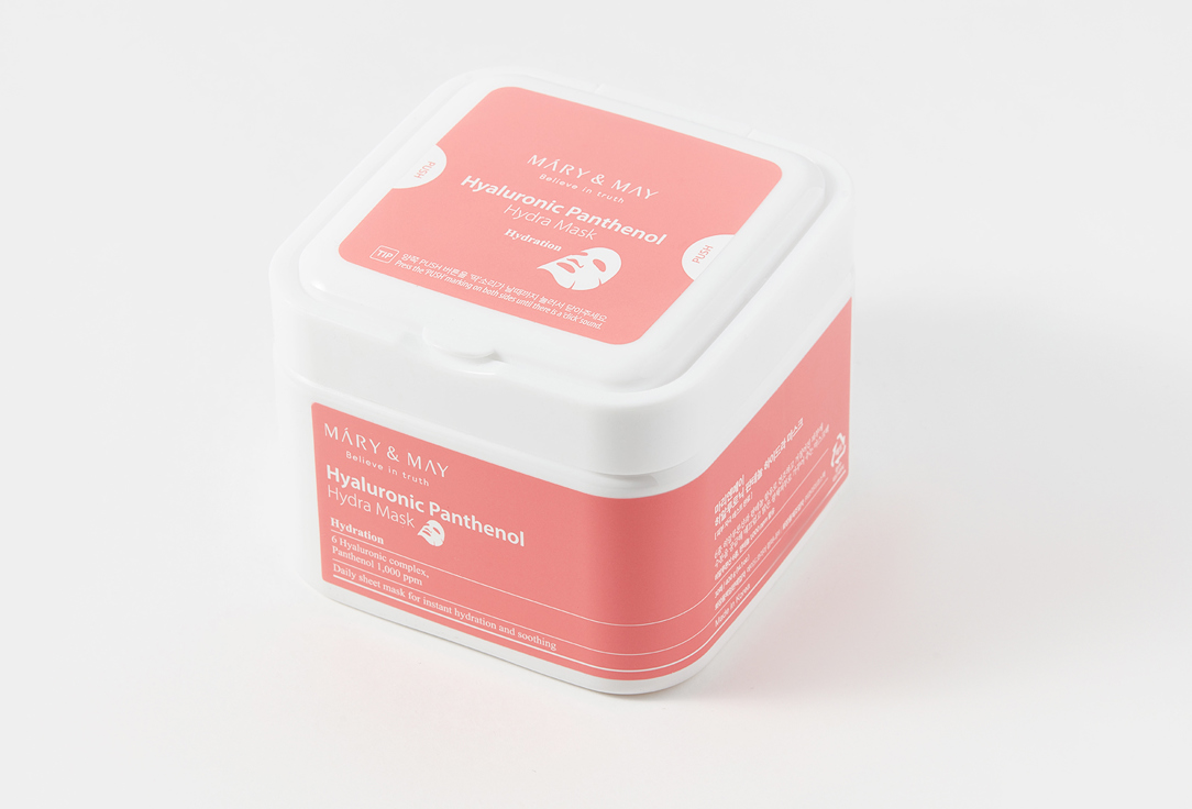 Mary&May Intensively hydrating sheet face masks Hyaluronic Panthenol Hydra
