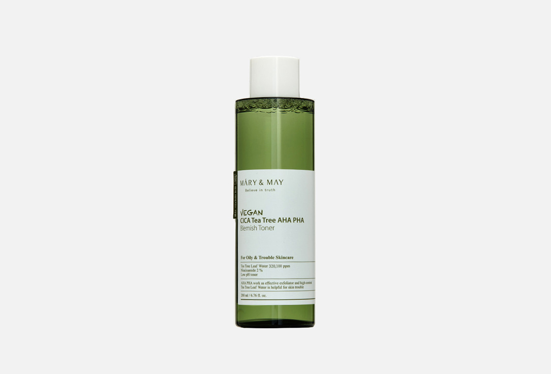 Mary&May Soothing face toner Vegan cica tea tree aha pha blemish