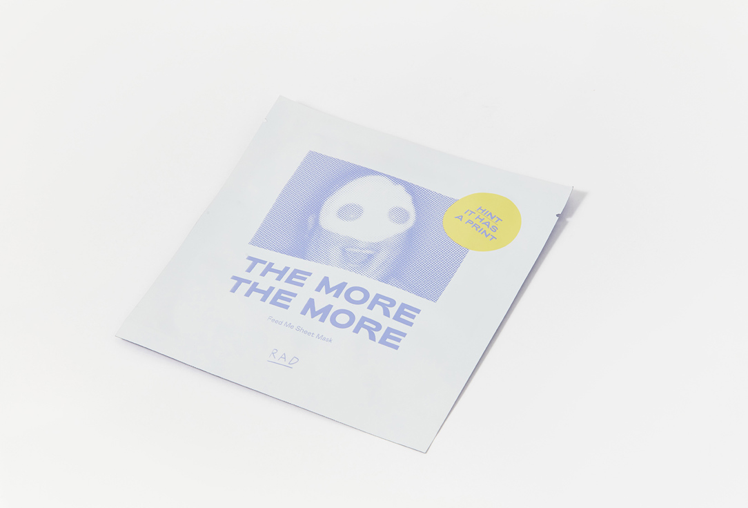 RAD NOURISHING SHEET FACE MASK feed me sheet mask 1 pcs RAD NOURISHING SHEET FACE MASK feed me sheet mask