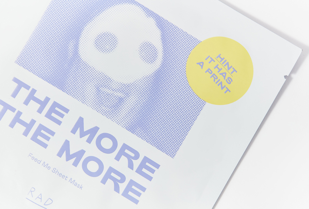 RAD NOURISHING SHEET FACE MASK feed me sheet mask 1 pcs RAD NOURISHING SHEET FACE MASK feed me sheet mask