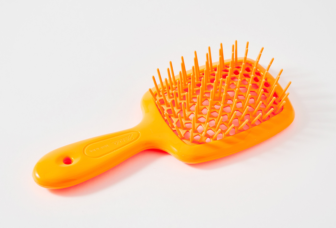Janeke Small Hair Brush Superbrush Neon orange Janeke Small Hair Brush Superbrush