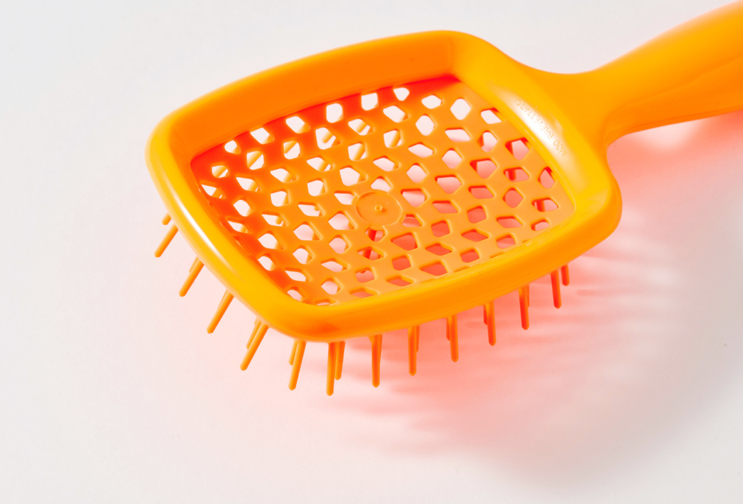 Janeke Small Hair Brush Superbrush Neon orange Janeke Small Hair Brush Superbrush