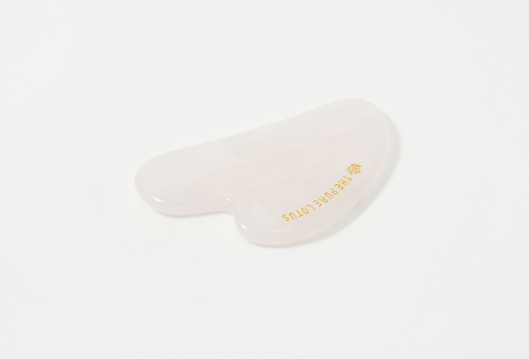 THE PURE LOTUS Gua sha Rose quartz 1 pcs THE PURE LOTUS Gua sha Rose quartz