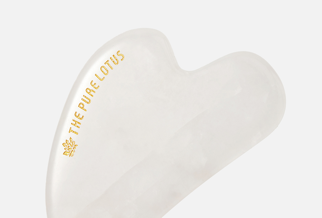 THE PURE LOTUS Gua sha Rose quartz 1 pcs THE PURE LOTUS Gua sha Rose quartz