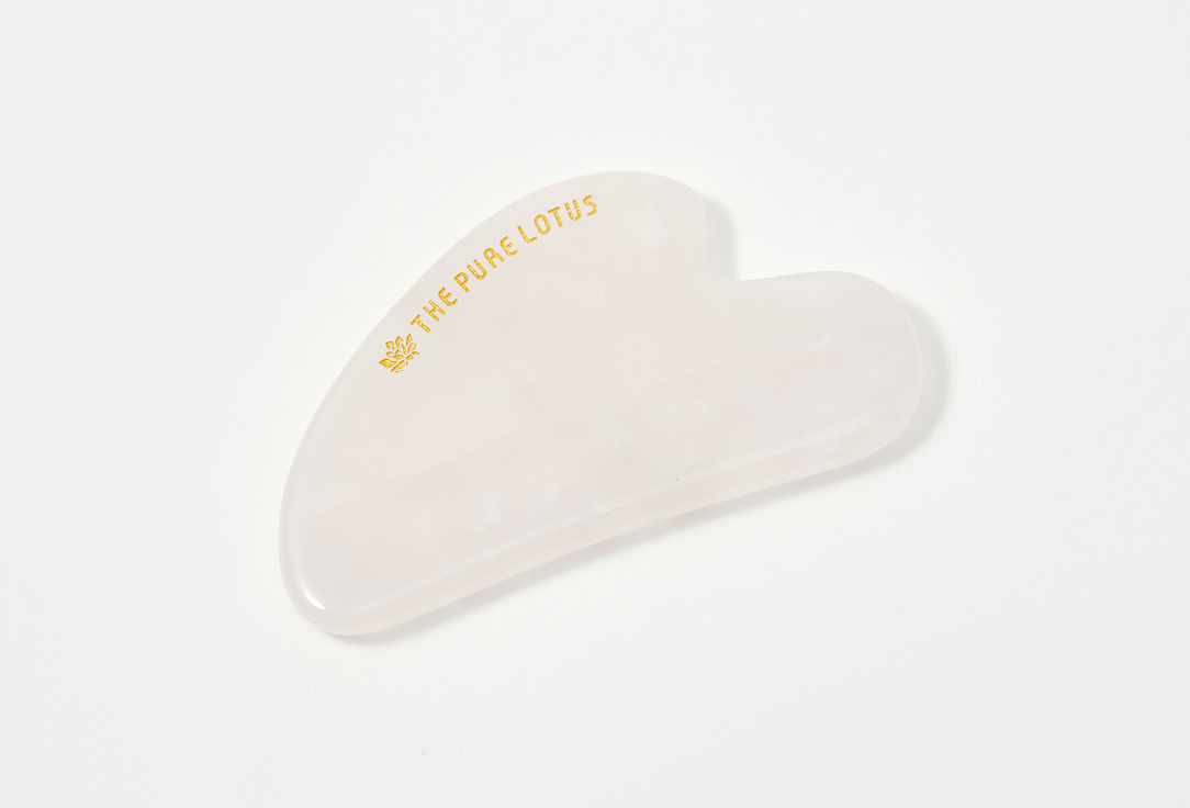 THE PURE LOTUS Gua sha Rose quartz 1 pcs THE PURE LOTUS Gua sha Rose quartz