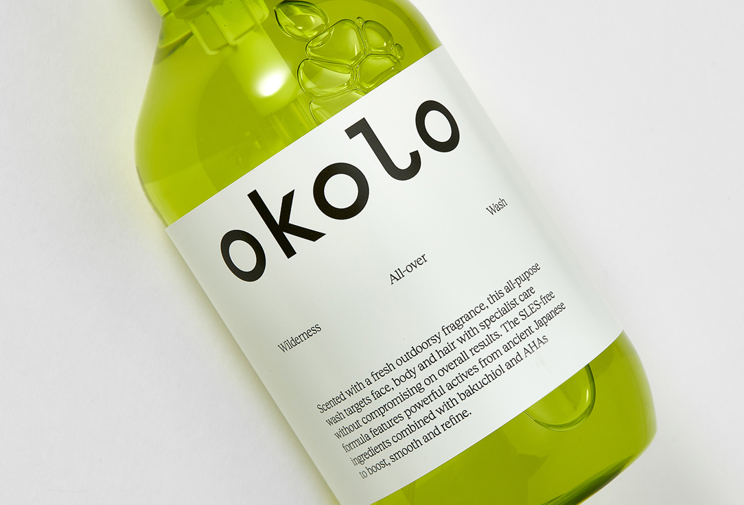OKOLO Cleansing Hair, Face & Body  Wash Wilderness All-over Wash