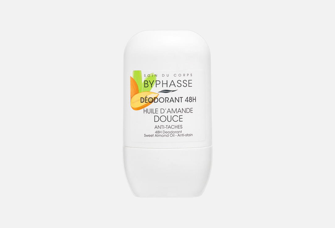 BYPHASSE 48H Roll-on Deodorant Sweet Almond Oil 50 ml BYPHASSE 48H Roll-on Deodorant Sweet Almond Oil