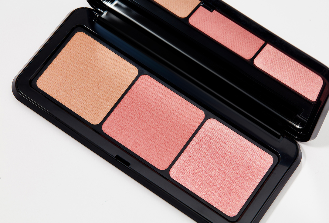 KIKO Milano Палетка для лица: бронзер и румяна MULTI FINISH TRIO BLUSH AND BRONZER PALETTE
