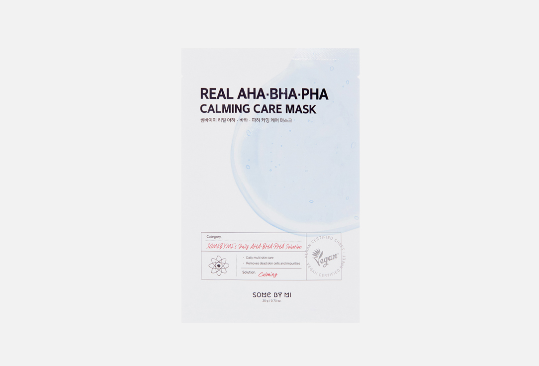 SOME BY MI Face Mask Real aha-bha-pha calming 1 pcs SOME BY MI Face Mask Real aha-bha-pha calming
