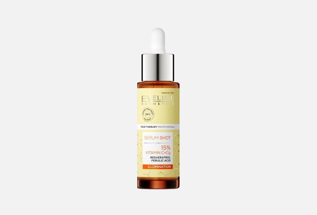 Eveline Concentrated skin radiance serum Serum shot 15% vitamin c+cg 30 ml Eveline Concentrated skin radiance serum Serum shot 15% vitamin c+cg