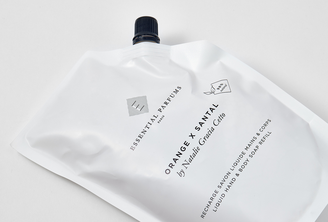 ESSENTIAL PARFUMS PARIS Hand and Body Soap Refill Orange x santal 500 ml ESSENTIAL PARFUMS PARIS Hand and Body Soap Refill Orange x santal