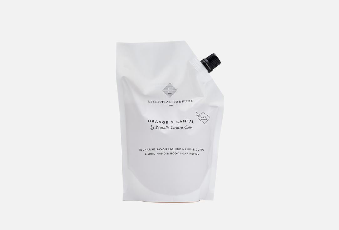ESSENTIAL PARFUMS PARIS Hand and Body Soap Refill Orange x santal 500 ml ESSENTIAL PARFUMS PARIS Hand and Body Soap Refill Orange x santal