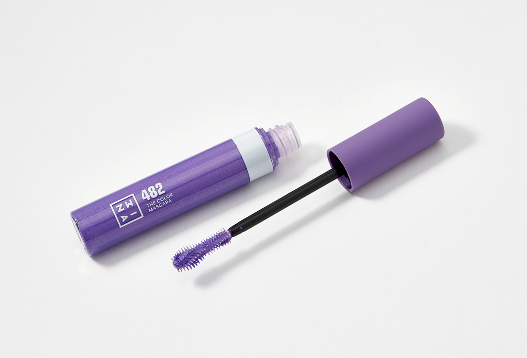3INA Colored mascara The Color Mascara 482, Bright purple 14 ml 3INA Colored mascara The Color Mascara