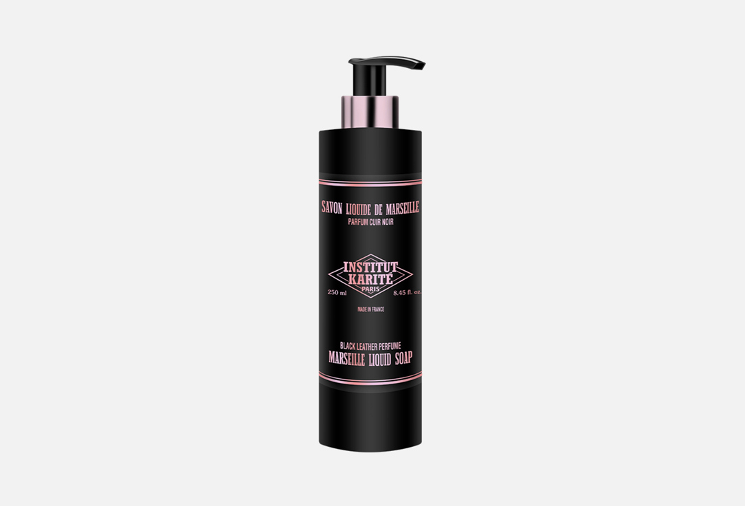 INSTITUT KARITE PARIS Gentle Cleansing Soap Marseille Liquid Soap Black Leather Perfume