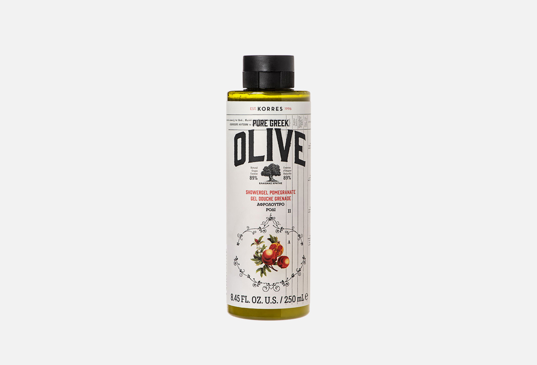Korres Showergel Pure Greek Olive Pomegranate