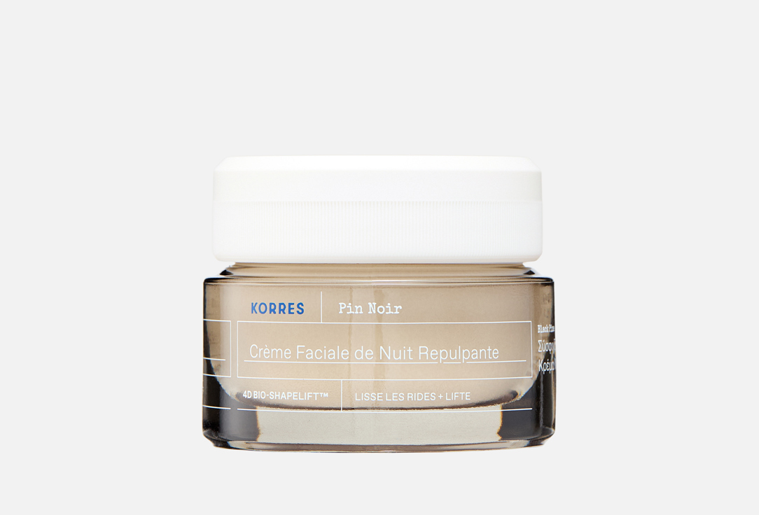 Korres Night skin Plump-up Face Cream BLACK PINE 4D BioShapeLift 40 ml Korres Night skin Plump-up Face Cream BLACK PINE 4D BioShapeLift