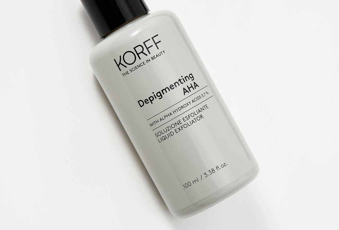 KORFF Exfoliating Face Treatment Depigmenting AHA Liquid Exfoliator 100 ml KORFF Exfoliating Face Treatment Depigmenting AHA Liquid Exfoliator