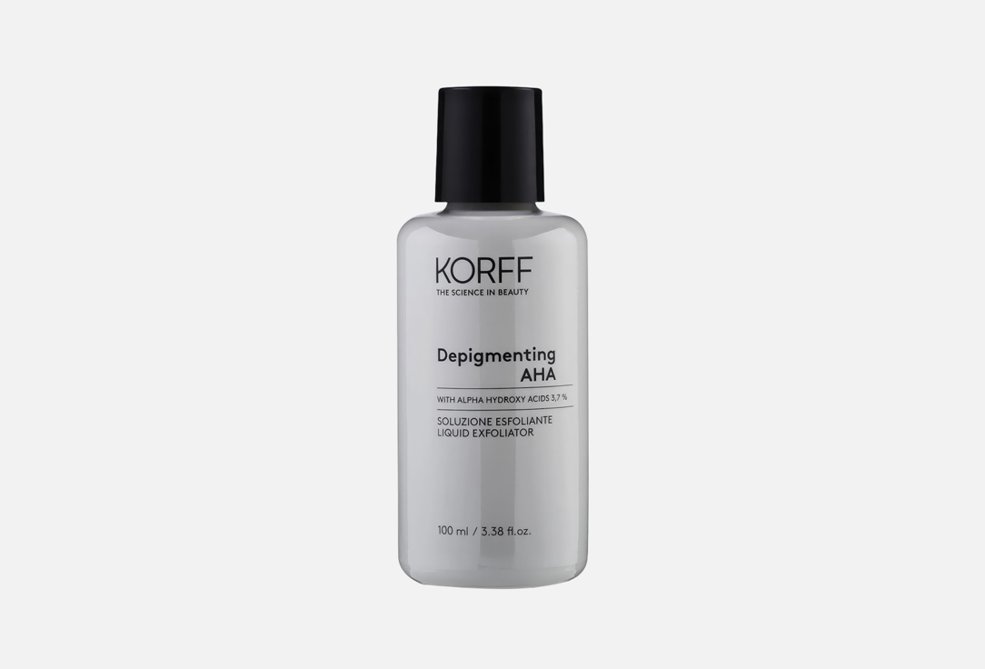 KORFF Exfoliating Face Treatment Depigmenting AHA Liquid Exfoliator 100 ml KORFF Exfoliating Face Treatment Depigmenting AHA Liquid Exfoliator